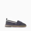 Linen Espadrilles with Jute for Boys, Dark Blue