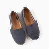 Linen Espadrilles with Jute for Boys, Dark Blue