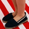 Linen Espadrilles with Jute for Boys, Dark Blue