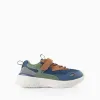 Trainers for Boys 'ZY Superlight Runner', Blue/Green/Camel