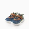 Trainers for Boys 'ZY Superlight Runner', Blue/Green/Camel