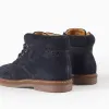 Suede Brogue Boots for Boys, Dark Blue