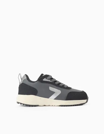 Reflective trainers 'ZY Superlight Runner' for boys, black
