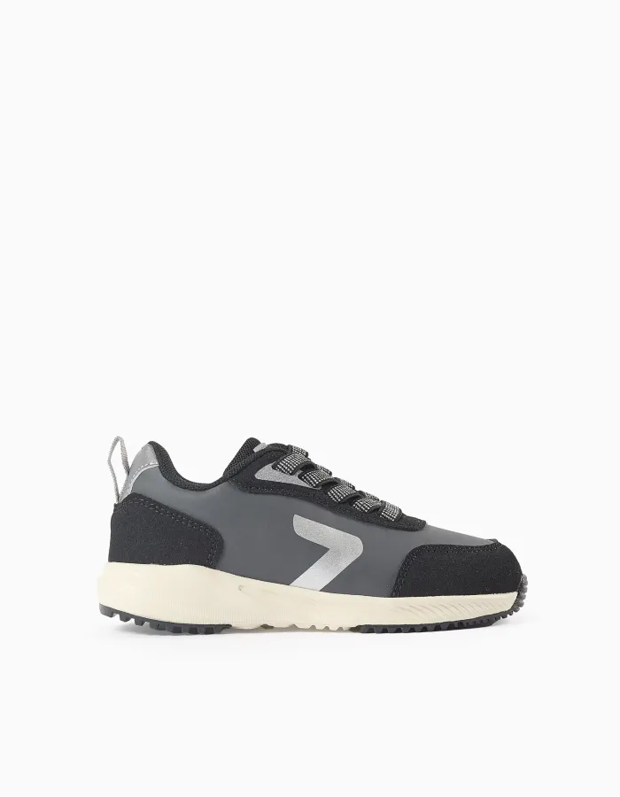 Reflective trainers 'ZY Superlight Runner' for boys, black