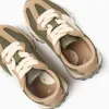 Combined trainers with laces Superlight Runner for boys, green/beige