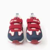 Light-up combined trainers with Spider-Man for boys, white/red/blue
