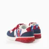 Light-up combined trainers with Spider-Man for boys, white/red/blue
