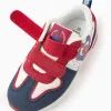 Light-up combined trainers with Spider-Man for boys, white/red/blue