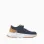 Flyknit trainers with laces for boys, dark blue/camel