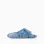 Slides with Marvel motif and non-slip sole for boys, blue