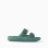 Rubber footbed sandals with double buckle for boys, dark green