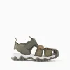 Superlight fisherman sandals with non-slip sole for boys, dark green