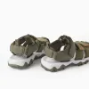 Superlight fisherman sandals with non-slip sole for boys, dark green