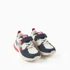 Light-up trainers with Avengers print for boys, white/red/blue