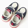 Light-up trainers with Avengers print for boys, white/red/blue