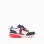 Light-up trainers with Spider-Man print for boys, white/blue/red