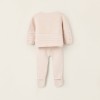 3-Piece Knitted Set for Newborns, Beige