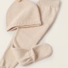 3-Piece Knitted Set for Newborns, Beige