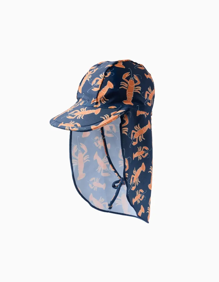 Legionnaire Swim Hat for Baby Boy 'Lobster', Blue