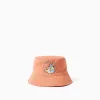 Twill bucket hat with Bluey print for babies and children, orange