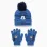 Knitted Disney beanie and gloves with Mickey mouse for boys, blue