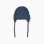 Beanie with colourful threads and side straps for baby boys, dark blue