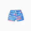 Swim Shorts for Baby Boys 'You&Me x Graça Paz', Blue/Coral