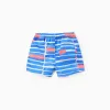 Swim Shorts for Baby Boys 'You&Me x Graça Paz', Blue/Coral