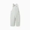 Cotton dungarees with Vichy pattern B&S for baby boys, white/green