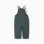 Cotton dungarees with pockets for newborn and baby boys, dark green