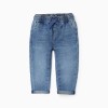 Denim Trousers with Drawstring 'Comfort Denim' for Baby Boys, Blue
