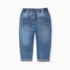 Denim Trousers with Drawstring 'Comfort Denim' for Baby Boys, Blue