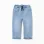 Slim fit denim joggers with drawstring for baby boys, light blue