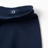Cotton joggers with Super Friends for babies and boys, navy blue