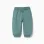 Brushed fleece joggers with cargo pockets for baby boys, blue-green