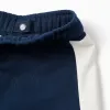 Brushed joggers with Mickey print for babies and boys, navy blue/white