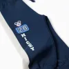 Brushed joggers with Mickey print for babies and boys, navy blue/white