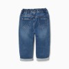 Pull-on jeans with drawstring for baby boys, blue