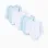 Pack of 4 cotton bodysuits for newborn and baby boys, blue/white