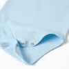 Pack of 4 cotton bodysuits for newborn and baby boys, blue/white