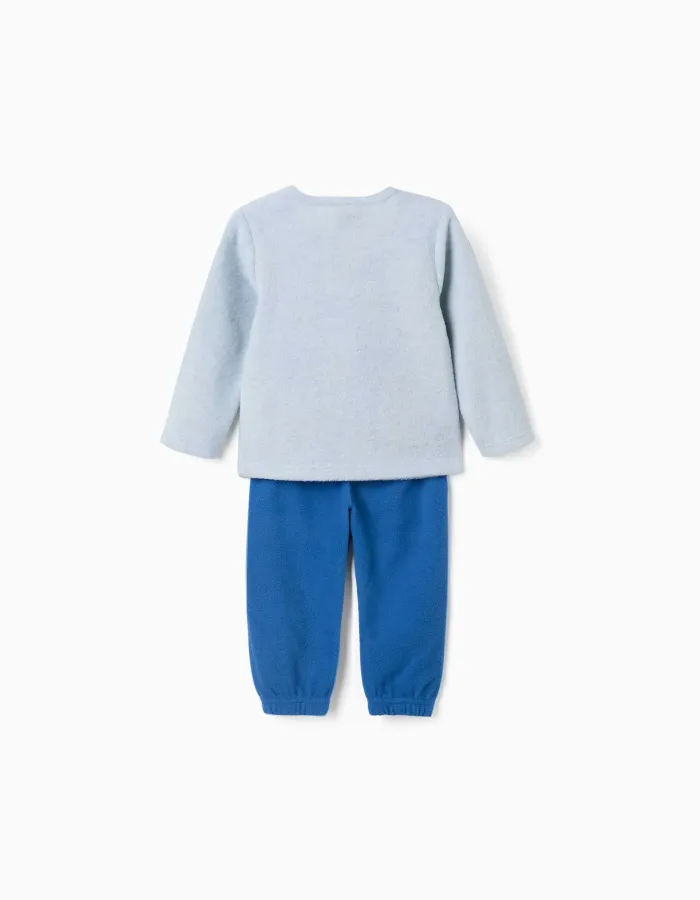 Polar fleece pyjamas with Mickey for newborn and baby boys, blue
