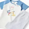 Short pyjamas with Mickey & Pluto for newborn and baby boys, multicolour