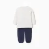 Long sleeve pyjamas with Paw Patrol print for baby boys, white/blue