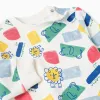 Sweatshirt with motif + joggers for baby boys, multicolour