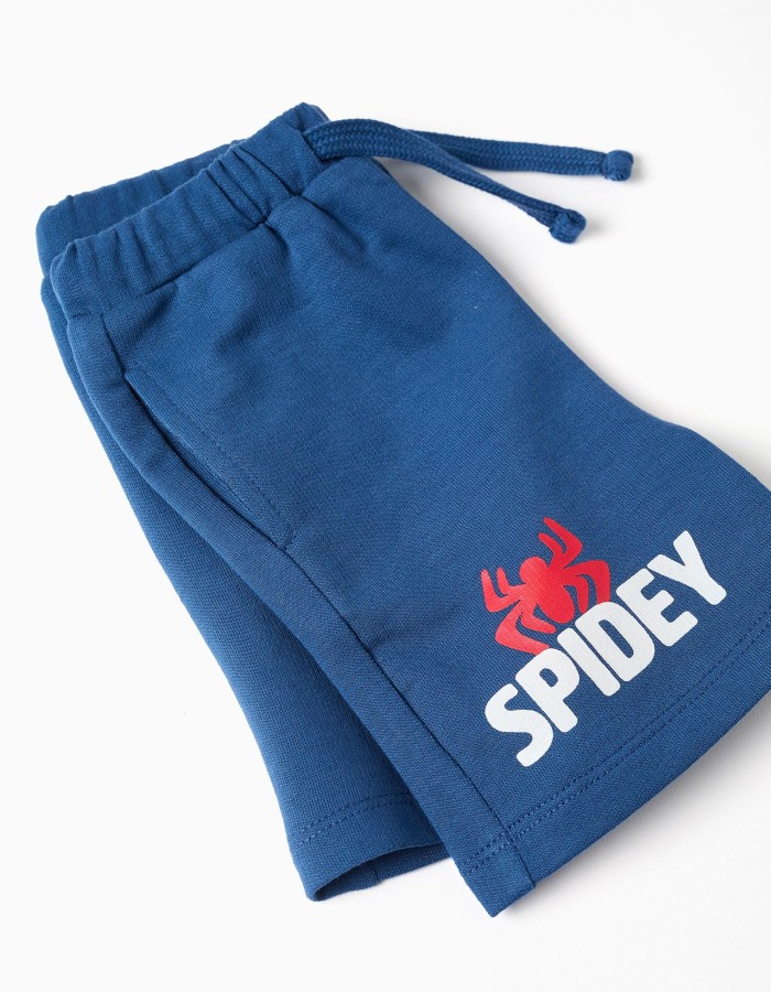 Spidey & Friends Toddler & Boys' T-Shirt + Shorts, White/Blue