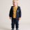 3-piece brushed jogging set for baby boys, navy blue/yellow