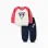 Brushed jogging set with Mickey for babies and boys, red/white/blue