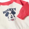 Brushed jogging set with Mickey for babies and boys, red/white/blue