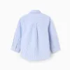Striped Oxford Shirt for Baby Boys, White/Blue