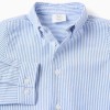 Striped Oxford Shirt for Baby Boys, White/Blue